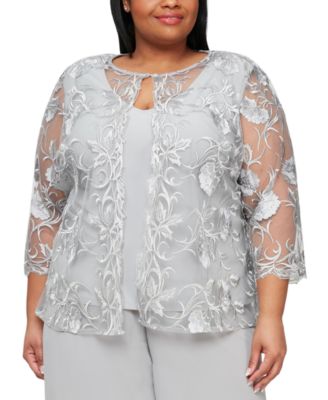 Alex Evenings Plus Size Embroidered ...